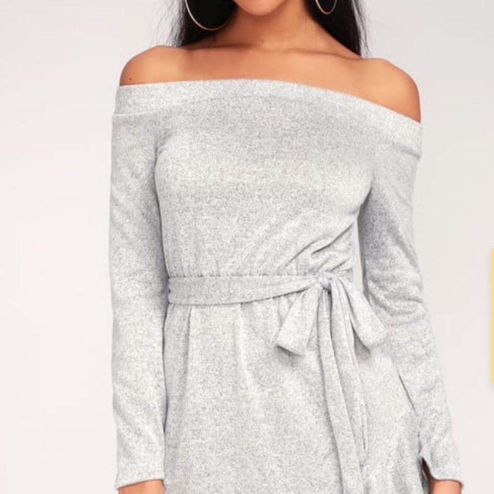 Off the shoulder knit dress - Picture 3 of 5